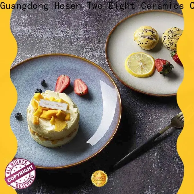 Two Eight ceramicplates factory for dinner 1