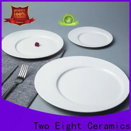 Two Eight ceramics white plate Suppliers for hotel 1