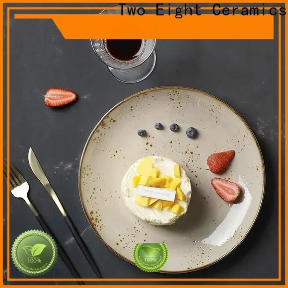 Two Eight handmade ceramic plates factory for bistro 1