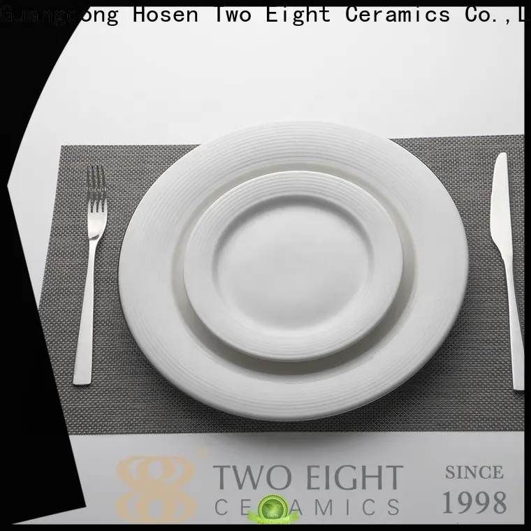 Two Eight unglazed ceramic plate manufacturers for bistro 1