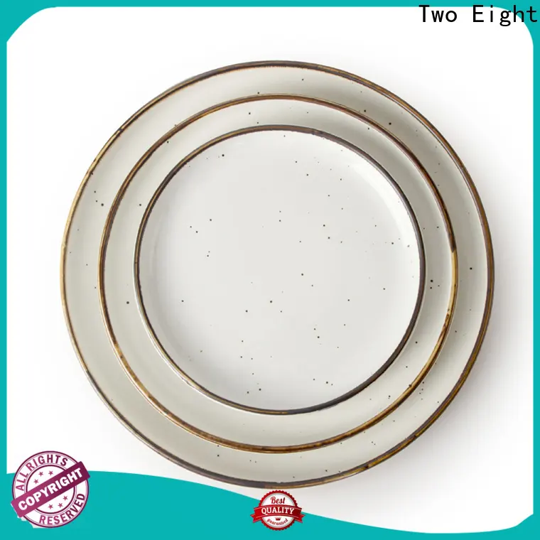 Two Eight Wholesale hand painted plates manufacturers for restaurant 1