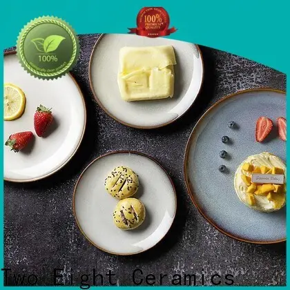 Top coloured ceramic plates factory for hotel 1
