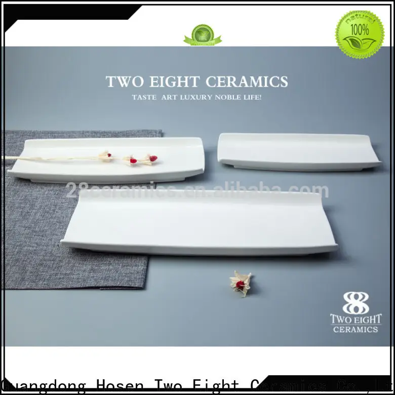 Two Eight plates white Supply for restaurant 1