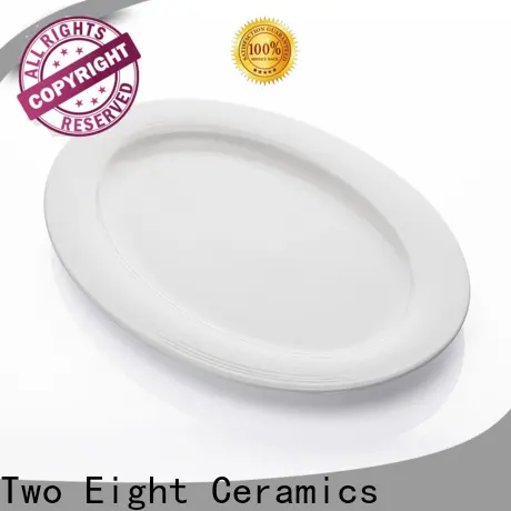 Two Eight Top white porcelain plate hotel Supply for dinning room 1