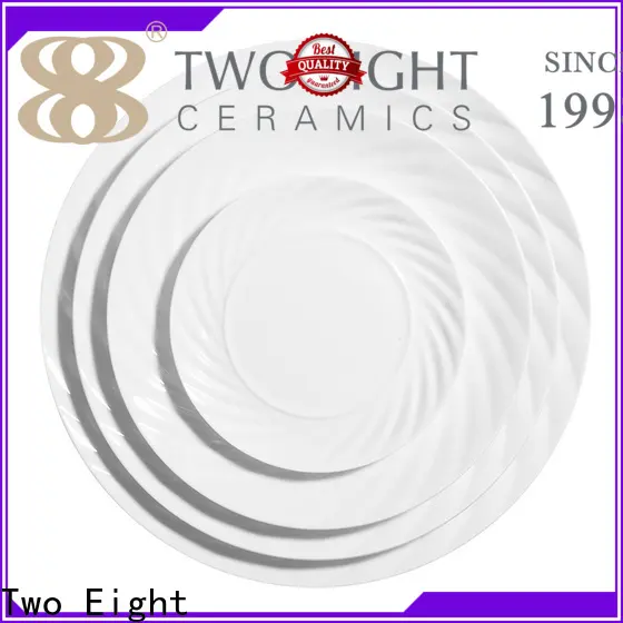 Two Eight ceramics white plate for business for home 1