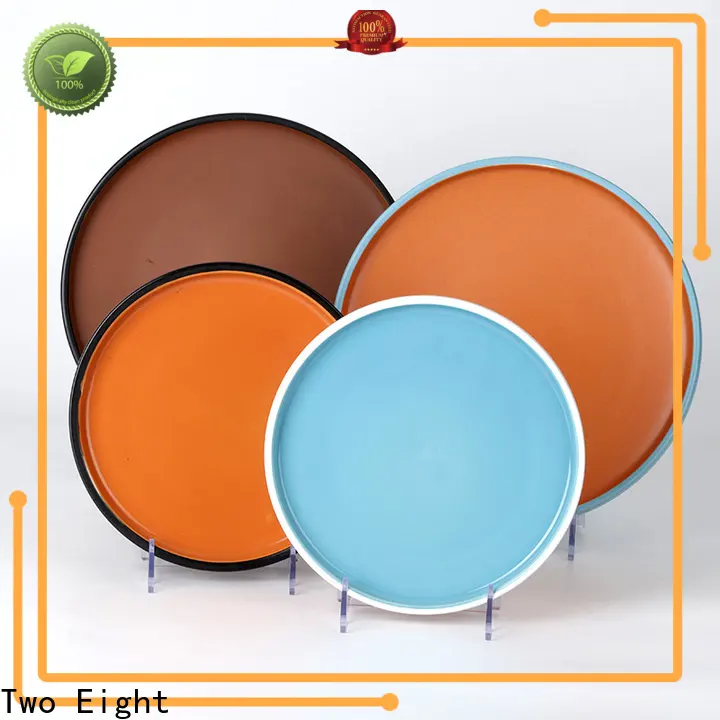 Two Eight Wholesale ceramic painted plates company for bistro1 1