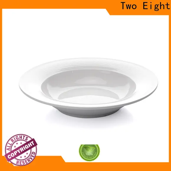 Two Eight flat white porcelain plate Suppliers for kitchen 1