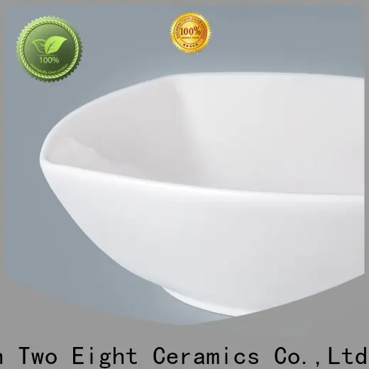 Two Eight yellow ceramic bowl6 1