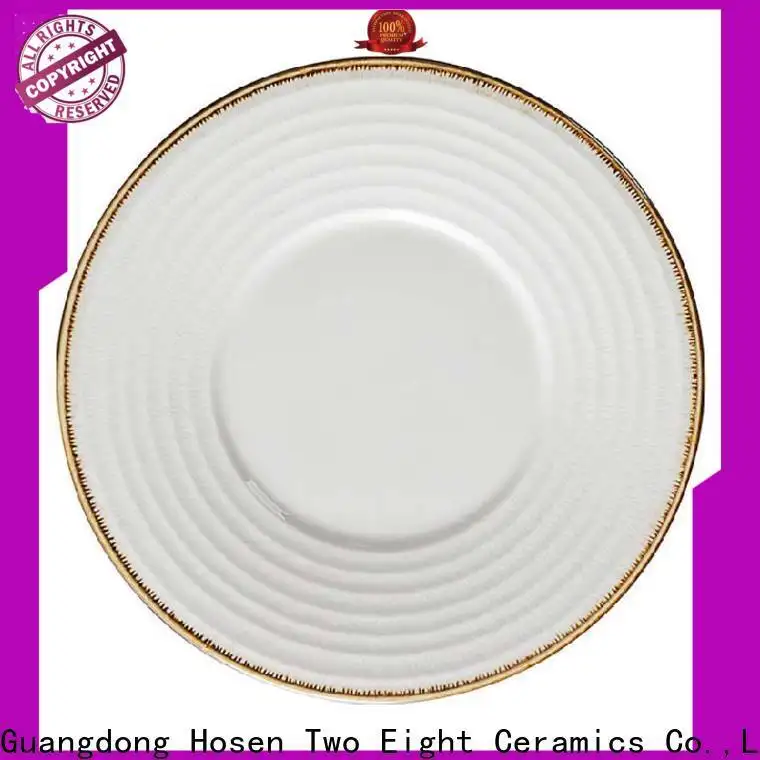 Two Eight china plates for business for bistro 1