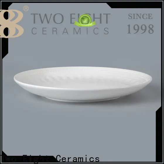 Two Eight white ceramic dishware for business for bistro 1