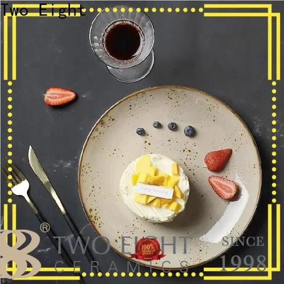 Two Eight ceramic restaurant plates Suppliers for dinner 1