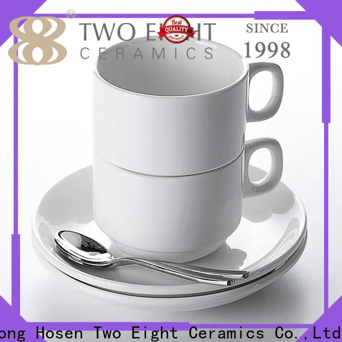 Two Eight Latest white ceramic coffee mugs Supply for hotel 1