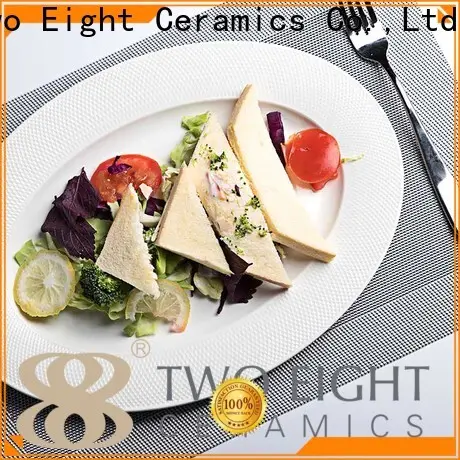 Two Eight dinnerware plates for business for hotel 1