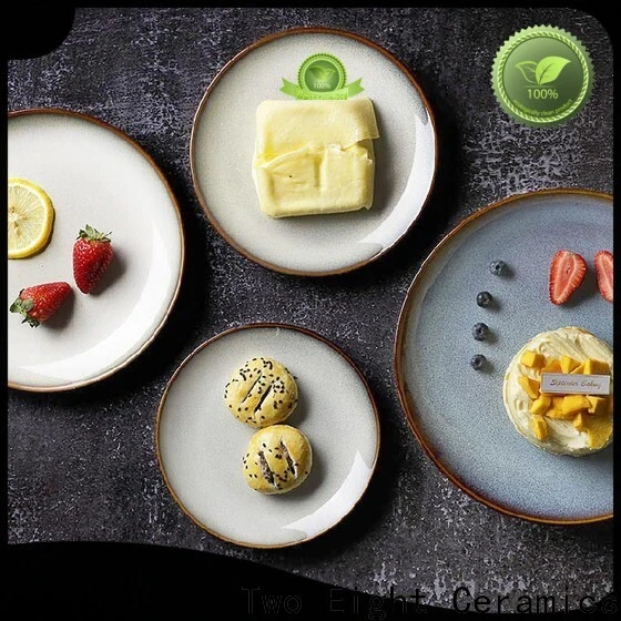 Two Eight ceramic valentine plates Supply for bistro 1