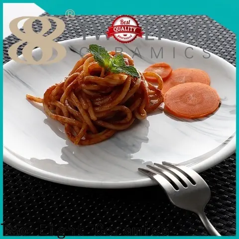 High-quality white ceramic plate Supply for restaurant 1