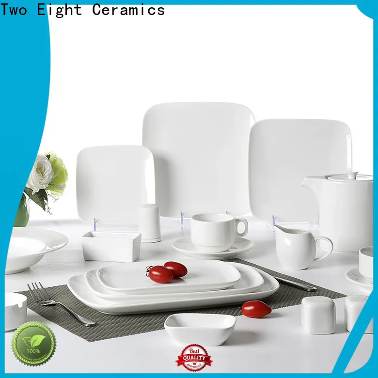 Two Eight Custom printed ceramic plates Suppliers for bistro 1
