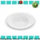 Two Eight white plates for business for dinner 1