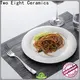 Two Eight coloured ceramic plates for business for restaurant 1