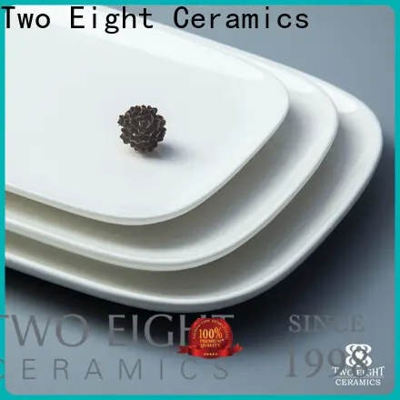Two Eight white porcelain plate hotel Suppliers for hotel 1