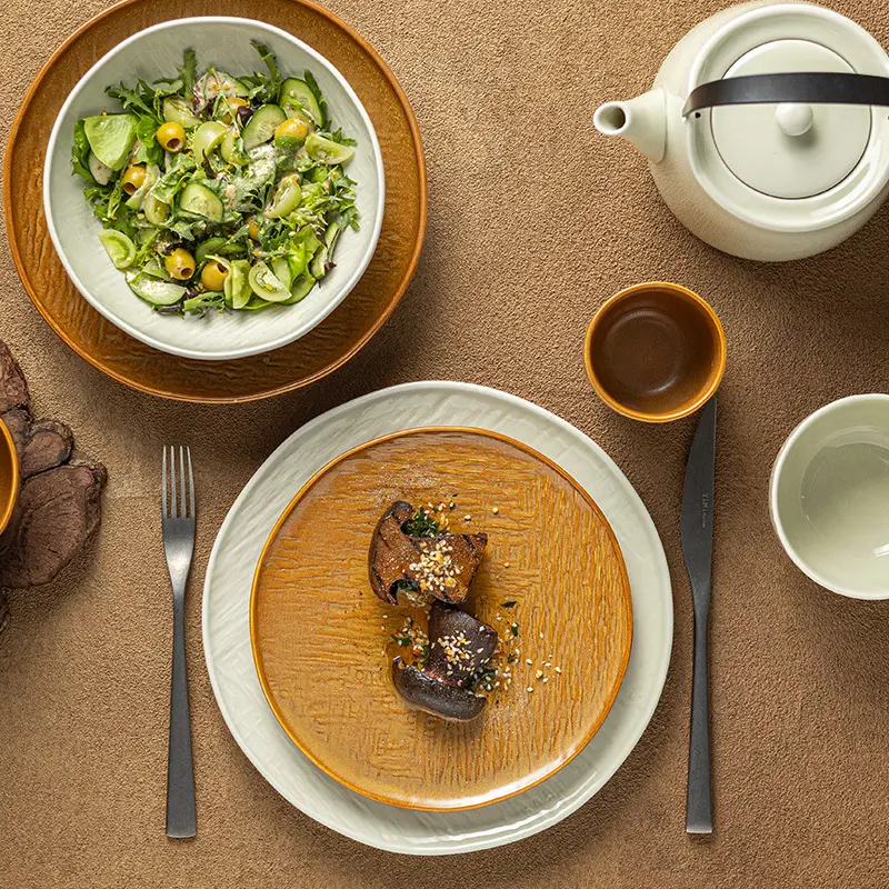 Hot Sellingcatering Crockery for Different Industries TWO EIGHT CERAMICS Cotton-Series 3