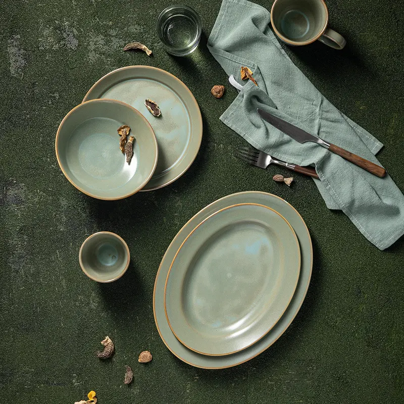 Oem & Odmgrey Porcelain Dinnerware for Wholesale Aurora-Series WESTERN UNION 5