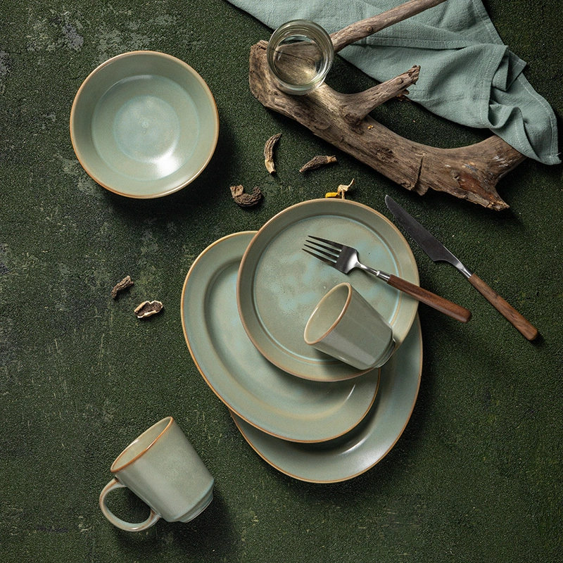 Aurora Series -New design arrival color porcelain dinnerware set for HORECA 1
