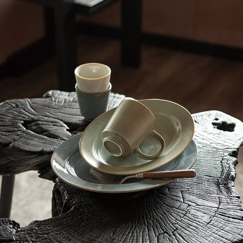 Oem & Odmgrey Porcelain Dinnerware for Wholesale Aurora-Series WESTERN UNION 4
