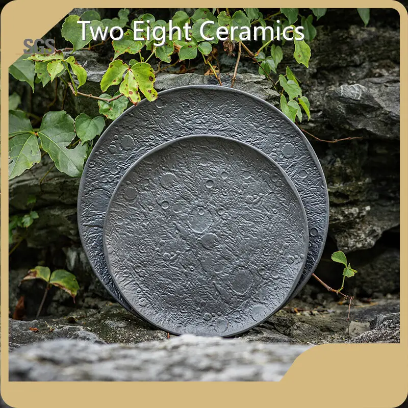 Fast Delivery Green Porcelain Plates Luna Collection by Two Eight 1