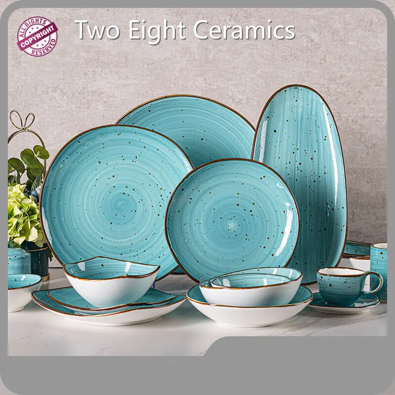Customized French Porcelain Dinnerware Made in China for Workplace 1