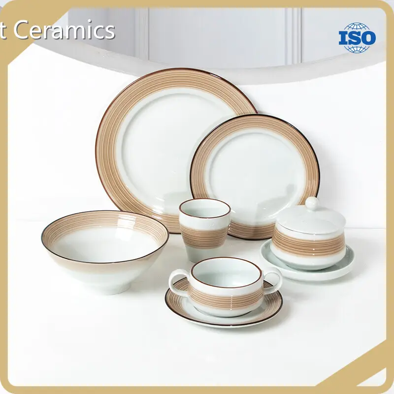 Low-cost Red Porcelain Dinnerware for Wholesale 1