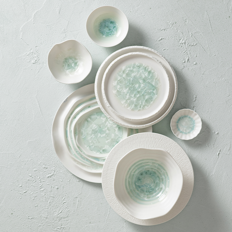 Frost Collection - 2026 Color Glazed Ceramic Dinnerware Set 5
