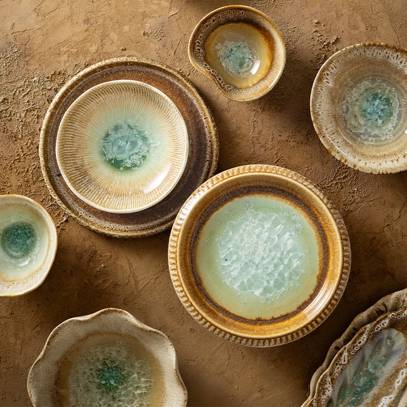 Eclipse Collection - 2026 New Arrival Natural Style Earthy Tone Ceramic Tableware, Crystalline Glaze Set for Restaurants & Hotels 1