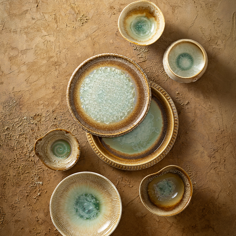 Eclipse Collection - 2026 New Arrival Natural Style Earthy Tone Ceramic Tableware, Crystalline Glaze Set for Restaurants & Hotels 4