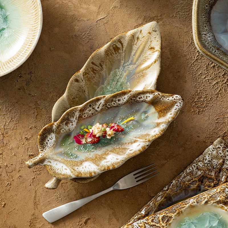 Eclipse Collection - 2026 New Arrival Natural Style Earthy Tone Ceramic Tableware, Crystalline Glaze Set for Restaurants & Hotels 9