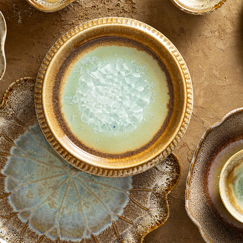 Eclipse Collection - 2026 New Arrival Natural Style Earthy Tone Ceramic Tableware, Crystalline Glaze Set for Restaurants & Hotels 10