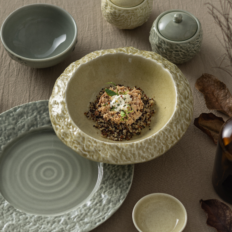 Era Collection – 2026 New Arrival, Eco-Friendly & Safe, Embossed Ceramic Dinnerware, Versatile Textured Tableware for Restaurants, Hotels & Fine Dining 1
