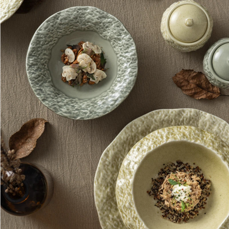 Era Collection – 2026 New Arrival, Eco-Friendly & Safe, Embossed Ceramic Dinnerware, Versatile Textured Tableware for Restaurants, Hotels & Fine Dining 10
