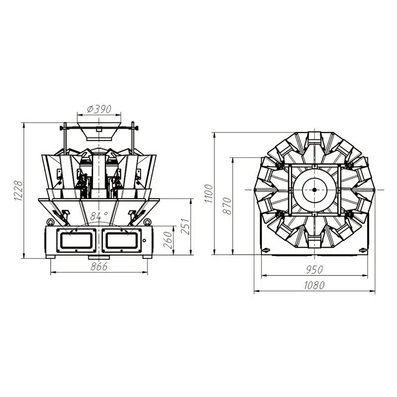 Multi Head Combination Weigher 380kg Wholesale - Kenwei 2