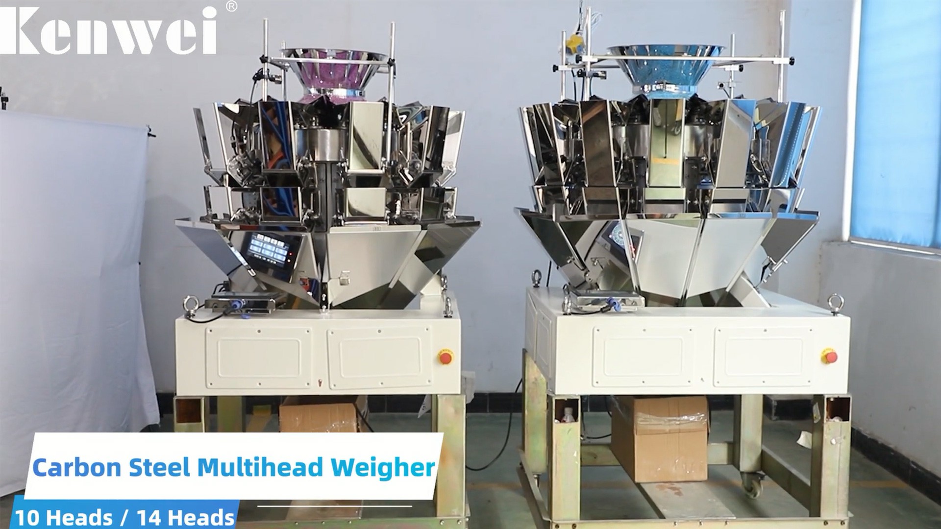 10 Heads 14 Heads Carbon Steel Multihead Weigher Kenwei