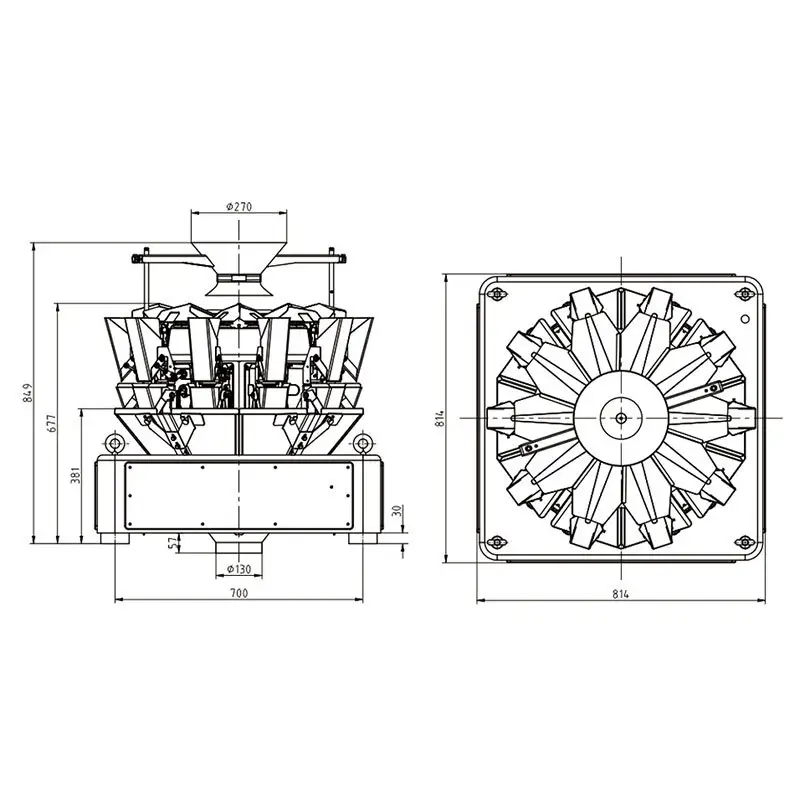 10 Head Multihead Weigher 1-60g Wholesale - Kenwei 5