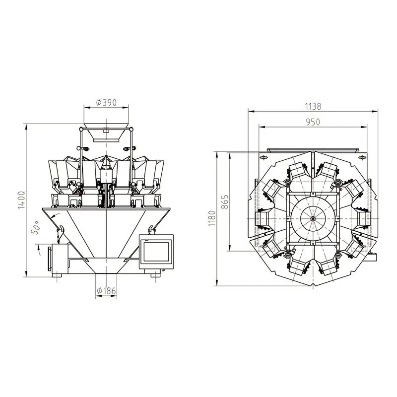 Food Weight Machine for Hardware Plastics A10-1-7factory Price 2