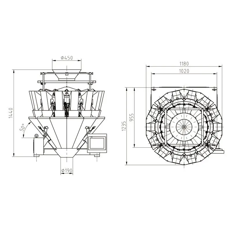 Factory Price Linear Multihead Weigher Price List 4