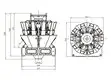 Kenwei noodle multihead packing machine easy to disassemble for spicy fish 5