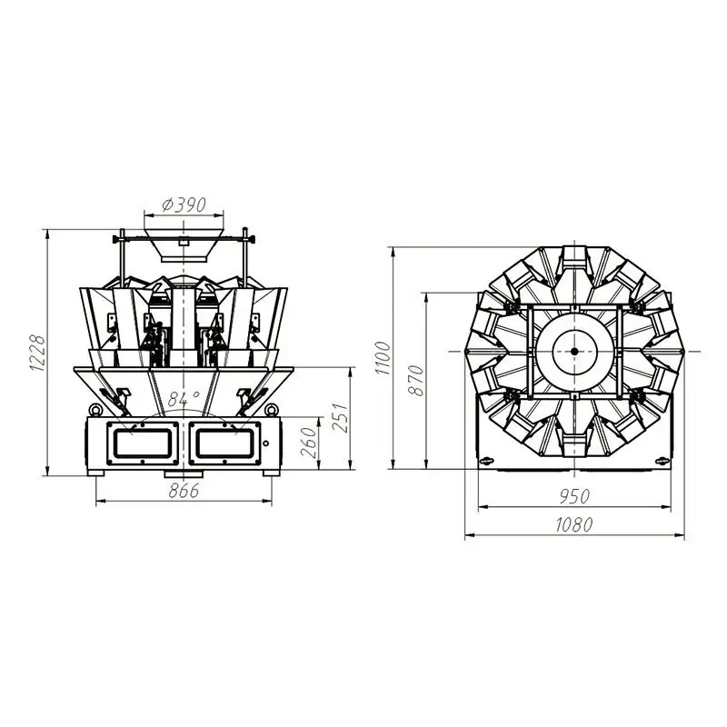 Kenwei Multi Head Combination Weigher T/Tseries 6