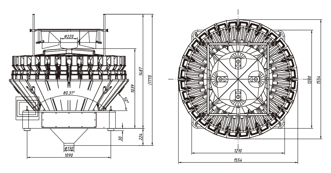 Kenwei Multihead Machine 0.5L Multihead Machinewith Good Price 3