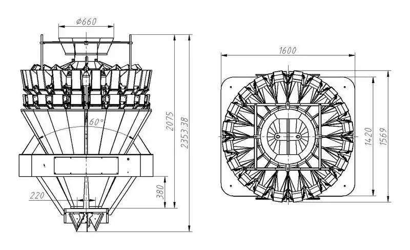 10 Head Multihead Weigher Factory Direct Supply for Medicinal7-30days 3