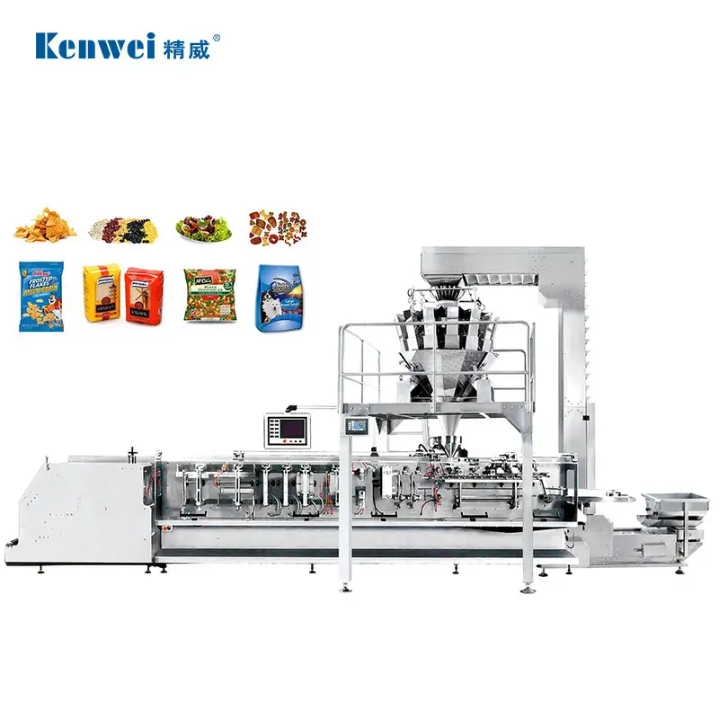 Máquina empacadora de bolsas prefabricadas estándar JW-B13 para alimentos hinchados 1