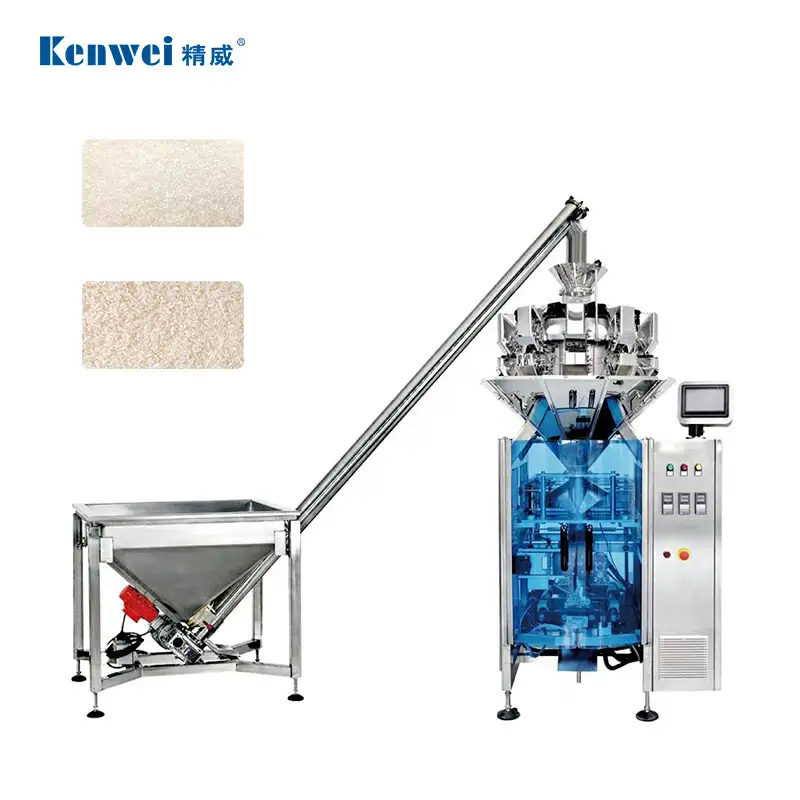 Machine combinée de pesage et de conditionnement de poudre avec alimentateur à vis JW-B5 1