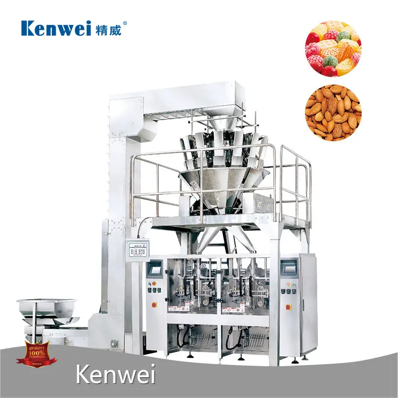 Twin Vertical Packaging Machines with Multihead Weigher for Automated High-Speed Packaging JW-B2