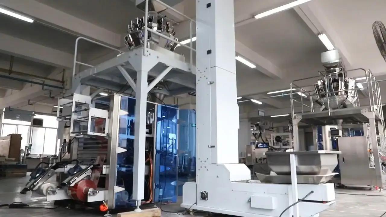 Twin Vertical Packaging Machines with Multihead Weigher for Automated High-Speed Packaging JW-B2 1